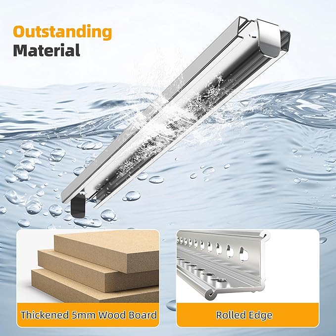 REIBII Storage Shelves 6 Tier Garage Shelving Heavy Duty Metal Shelving Loads 2250LBS Adjustable Garage Shelves for Warehouse Pantry Kitchen Closet 16" W x 16" D x 72" H, Silver