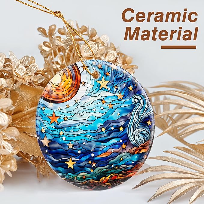 Christmas Ornament, Van Gogh Starry Night Ornament, Christmas Decorations for Tree, Heirloom Keepsake, Gift Idea