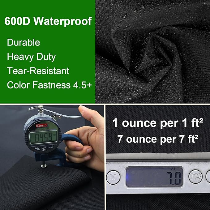 Grill Cover Fits Traeger Grills Woodridge Pro Electric Wood Pellet Grill and Smoker TFB97JLH,Outdoor Full-Length Heavy Duty Waterproof 600D Cover Compared to Traeger BAC776