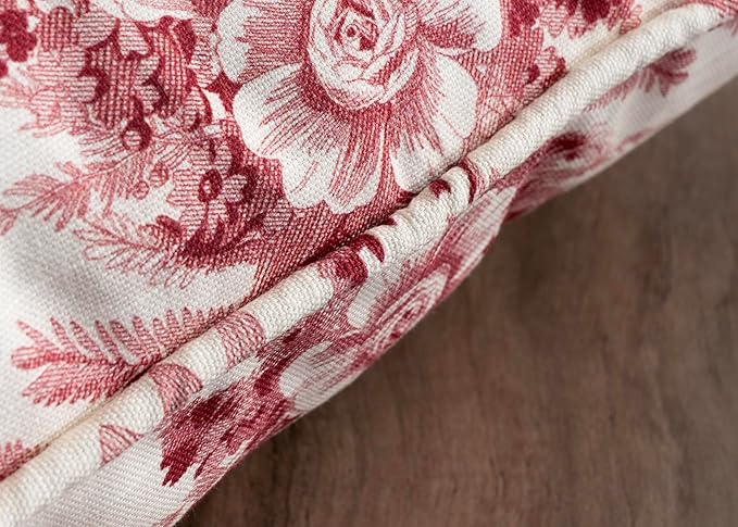 Maison d' Hermine Decorative Pillow Covers 12x20 Inch Rectangle 100% Cotton Throw Pillow Covers with Invisible Zipper for Living Room Couch, Chair, Sofas, Bedroom, Home (Paradise - Lacqer Red)