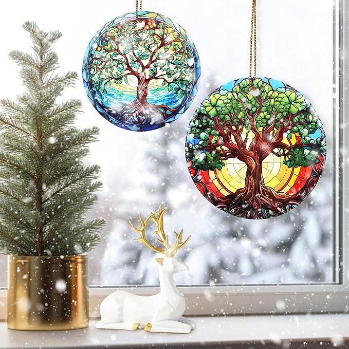 Christmas Ornament, Lush Tree of Life Ornament, Christmas Decorations for Tree, Heirloom Keepsake, Gift Idea