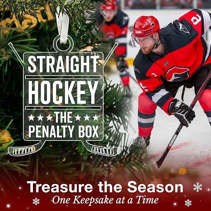 Hockey Ornament - Ideal Ice Hockey Ornament for Christmas Tree Decoration, Unique Ornaments for Kids, Ideal Gifts for Hockey Enthusiasts, Special Ornaments Gift for Christmas 2025