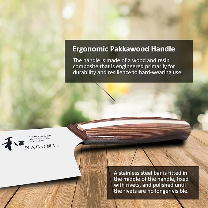 NAGOMI] 6 inch Kitchen Petty Knife, Japanese Kitchen Cooking Utility Knife, Fruit Paring knife for slicing fruit, tender pieces of meat, sandwiches | Stylish Gift Box