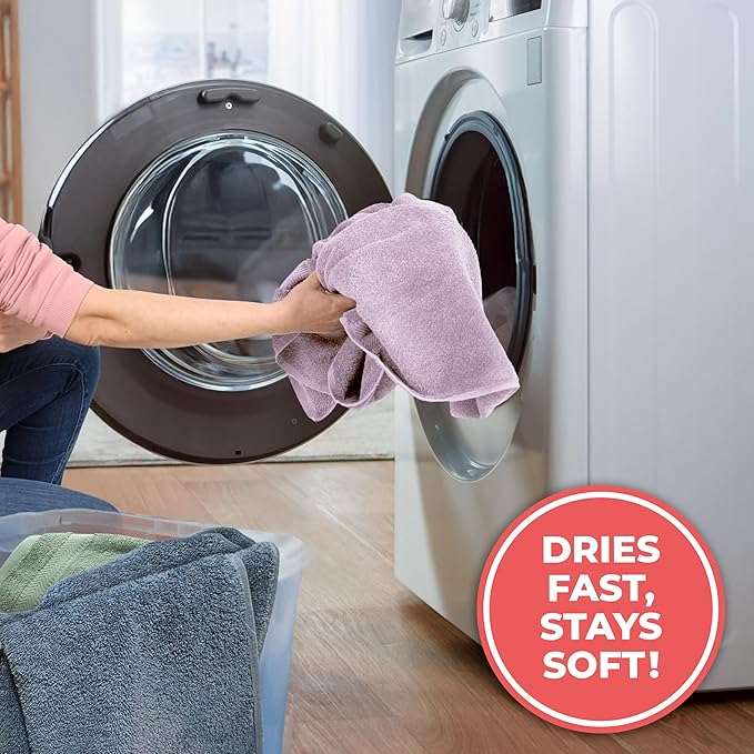 TEXTILOM 100% Turkish Cotton Oversized Luxury Bath Sheets, Jumbo & Extra Large Bath Towels Sheet for Bathroom and Shower with Maximum Softness & Absorbent (40 x 80 inches)- Lilac