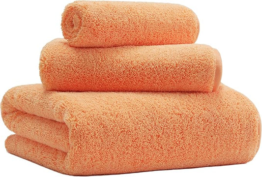 New Microfiber Bath Towel Set, 3 Piece, Oversize, Quick Dry, Lint Free, Includes Body, Hand and Face Towels