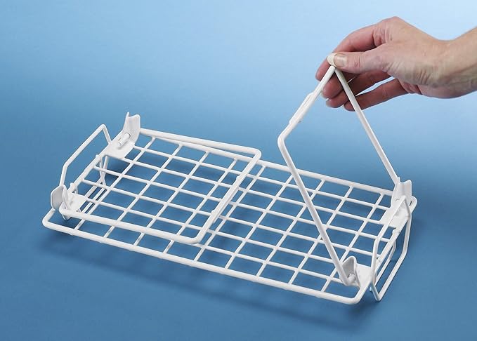 Whitmor Wire Grid Stacking Shelf Small, White