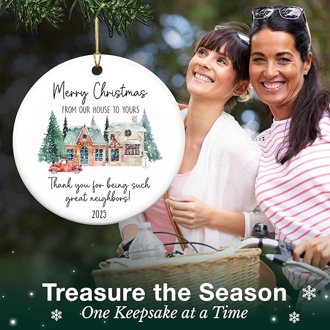 Neighbor Awesome Neighbor Ornaments, for Neighbors, Ideal Gifting to Friends, Unique and Decorative Neighbor Ornaments, Awesome Neighbors Gift