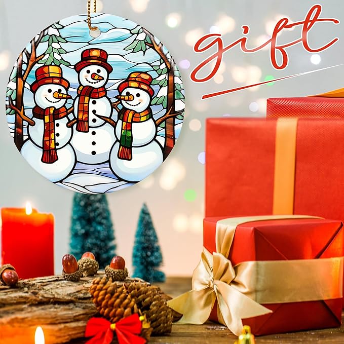 Christmas Ornament, Snowman Ornament, Christmas Decorations for Tree, Heirloom Keepsake, Gift Idea