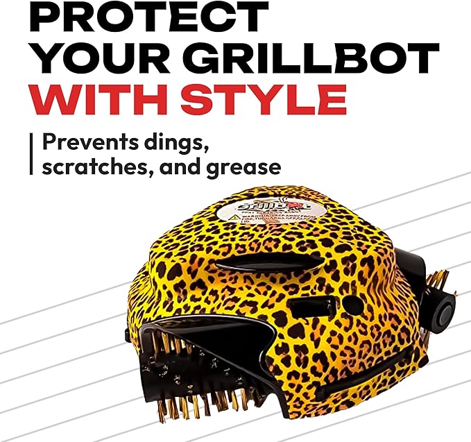 Grillbot Silicone Covers, Ultimate Protection for Your Robotic Grill Cleaner - Durable, Heat & Weather Proof, Easy-to-Use Grillbot Skin