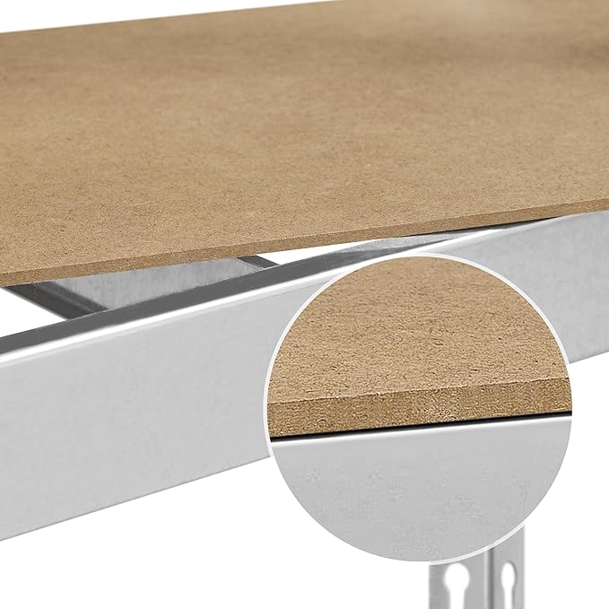 Yaheetech Storage Shelves 5 Tier Garage Shelving Heavy Duty Garage Shelves Adjustable Metal Shelving Unit Utility Rack Industrial Shelving for Warehouse Pantry Closet, 35.5″W × 17.5″D × 72″H, Silver