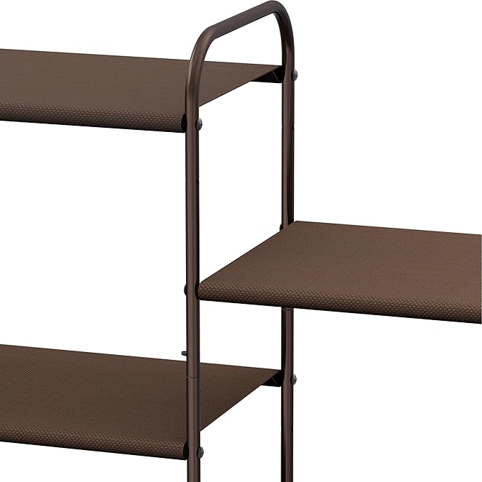Simple Houseware 4-Tier Shoe Rack Storage Organizer, Bronze