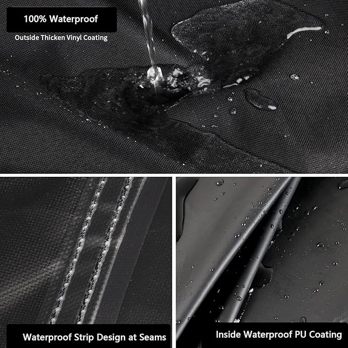 Kingling Grill Cover Fits for Captiva Designs 2-Burner Propane Gas Grill, Waterproof Heavy Duty Barbecue Griddle Cover - 37''x20''x35''