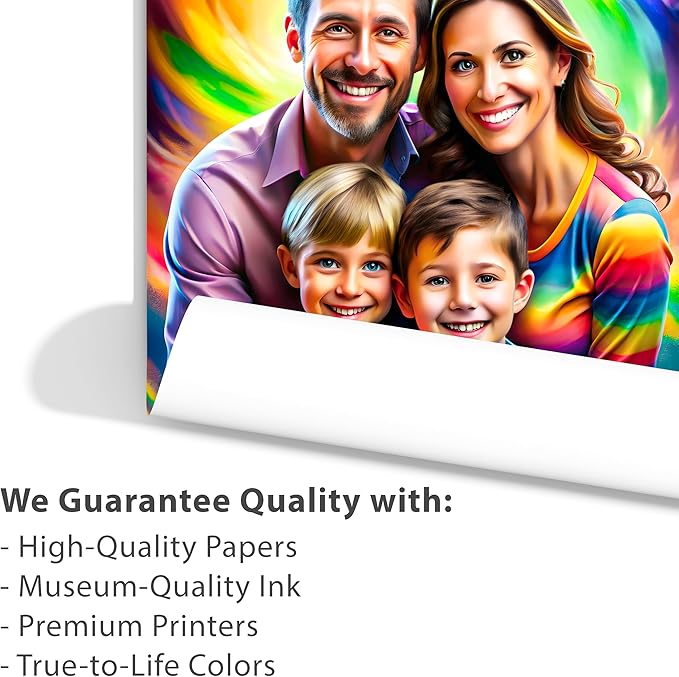 Smile Art Design Make Custom Poster Print with Your Photo/Image, Personalized Poster Photo Print, Customized Gift Wall Art Home Decor - 16x24 inches