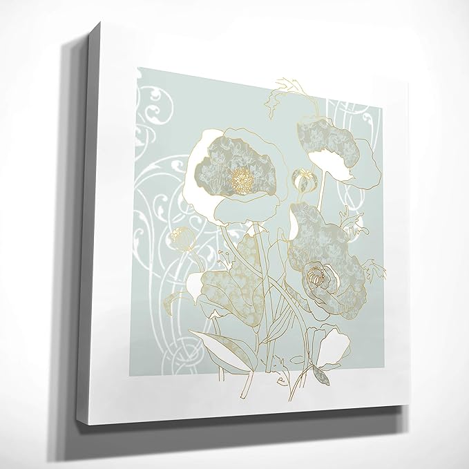 Wexford Home Filigree Floral Gallery Wrapped Canvas Wall Art, 24x24 (HAC17-18247-2424)