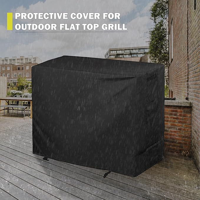 Griddle Cover for Royal Gourmet GB2000 2 Burner Grill, Flat Top Grill Cover for Outdoor BBQ, Outdoor Barbecue Cover for Gas Propane Griddle-Waterproof
