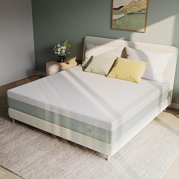 Novilla Mattress Cal King Size,12 Inch Gel Memory Foam Mattress in a Box for Cool Night & Motion Isolation,Medium Firm Feel, Bliss