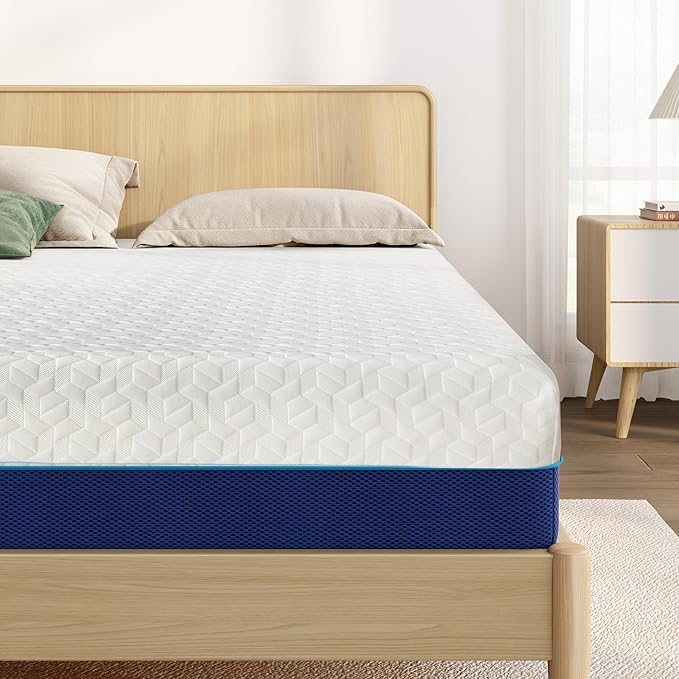 Full Mattress, 8 Inch Gel Memory Foam Mattress for Cooling Night Sleep & Pressure Relief, Medium Firm Full Size in a Box, Fiberglass-Free, CertiPUR-US Certified
