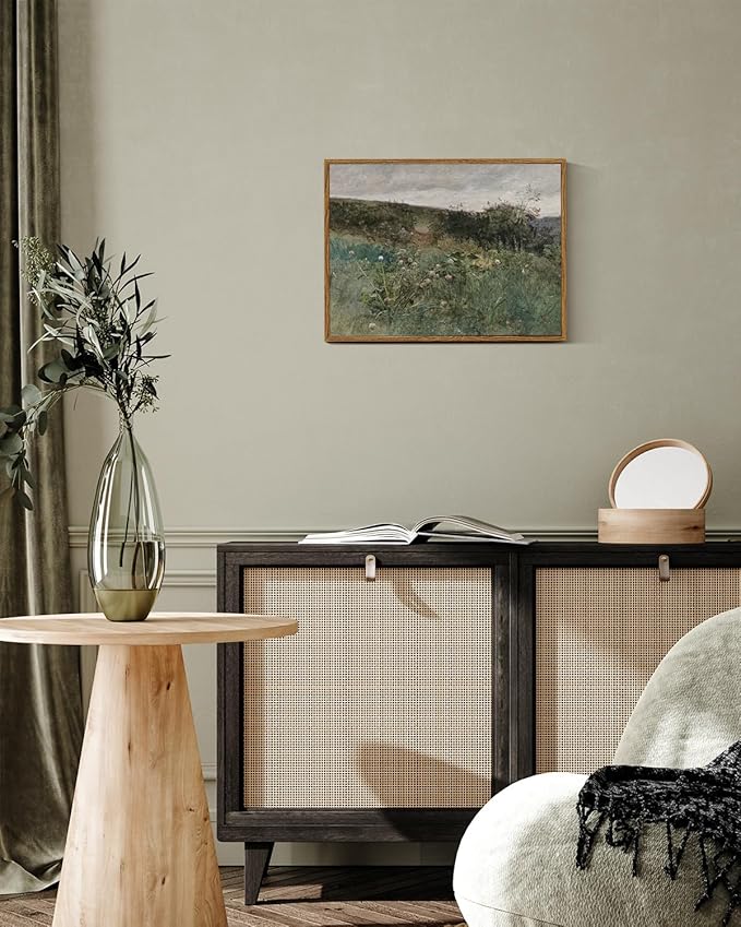 InSimSea Framed Canvas Wall Art Vintage Decor, Rustic Classical Paintings for Wall Decorations, Country Art Prints for Room Home Kitchen Farmhouse Bathroom Decor, 12"x16"