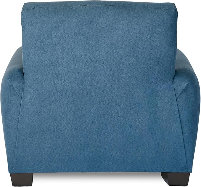 Generic Kids Personalized Chair, Personalized Kids Upholstered Rocking Chair, Toddler Chair with Personalized Name, Comfy Kids Armchair, Kids Chair with Personalization (Navy Suede, Legs), KC100L-PN