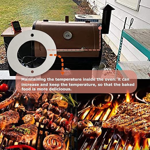 Chimney Insulation Wool Replacement Parts, Heat Resistant Gasket for Traeger and Pit Boss and Camp Chef Pellet Grill