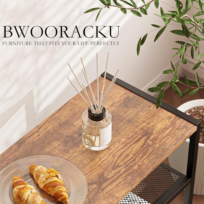 Shoe Rack, 3-Tier Shoe Shelf with Dense Metal Mesh, Durable Industrial Freestanding Shoe Rack for Front Door Entrance, Hallway, Entryway, Living Room, Bathroom (25"Wx11.02"Dx15.75"H Rustic)