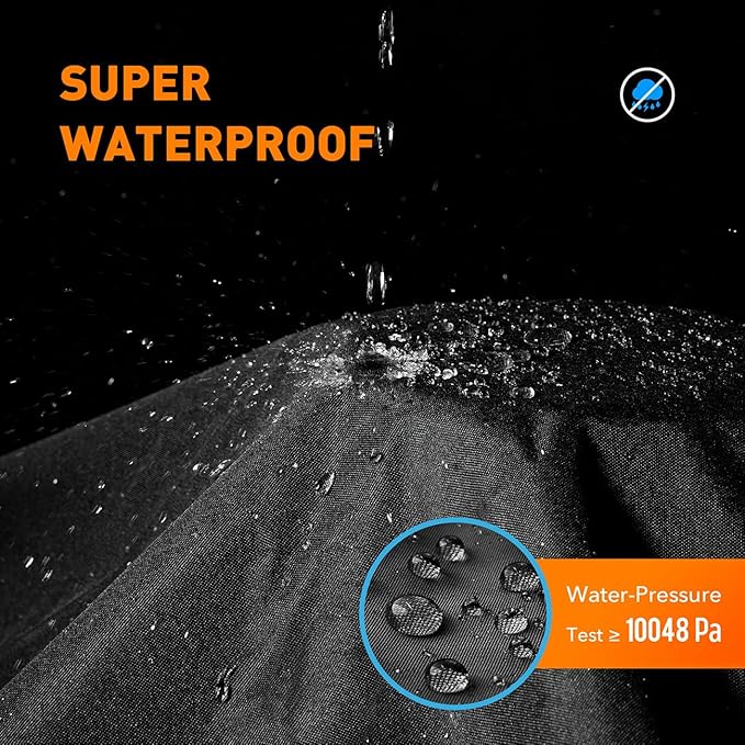 Heavy Duty 600D Polyester Cover Compatible with Traeger Grills BAC761 Woodridge Pellet Grill and Smoker TFB86MLH All Weather Grill Cover Accessory Replacement