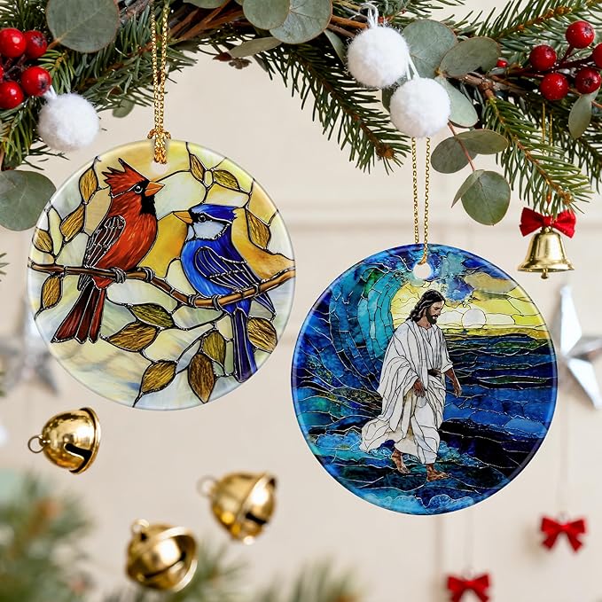 Jesus Christ Ornament, Christmas Ornaments, Christmas Tree Decorations | Christian Home Decor, Religious Decor Gifts for Christians, Religious Gifts, Gift Exchange & Gift Idea, Giftbox Included