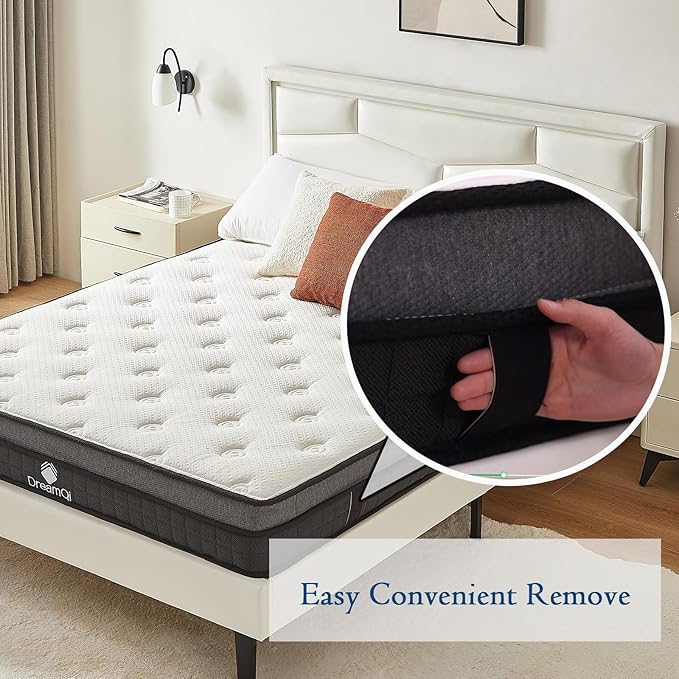 Twin Mattress,Twin Size Mattresses,Gel Memory Foam and Pocket Spring 8 Inch Hybrid Twin Mattress for Kids,Medium Firm,Breathable Comfort Soft Twin Bed Mattress in a Box,Pressure Relief