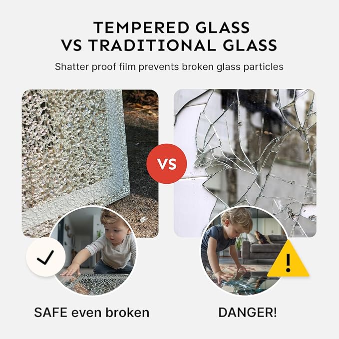 71x28 Frameless Full Length Mirror, Dimmable 3 Color LED Light w/Memory Function, Distortion Free, HD Reflection & Anti Desilvering, Tempered Glass & Shatter Proof Film Doubling Safety