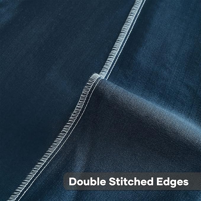 FUTEI Light Blue Decorative Throw Pillow Covers 22x22 Inch Set of 2,Soft Cozy Wheat Ear Striped Patterns Cushion Cases,Modern Home Decor for Couch Bed Living Room