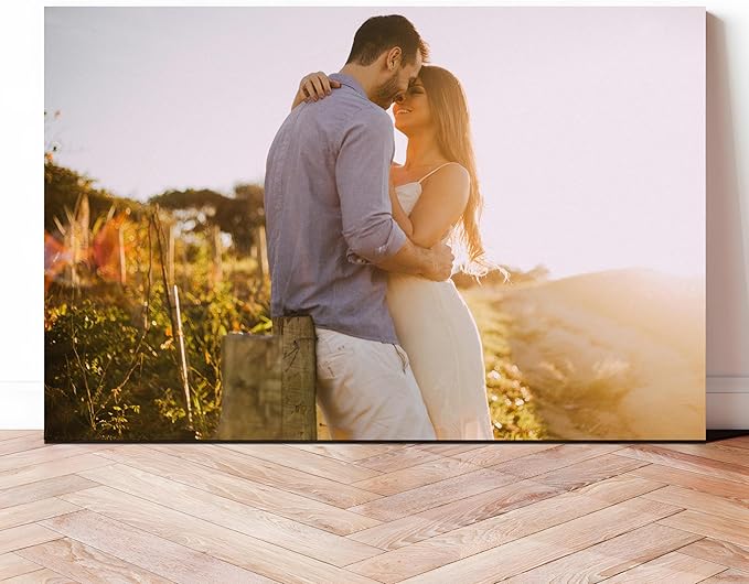 MAZUKO Personalized Custom Canvas Prints - Photo On Canvas Picture Gifts Photo Prints Canvas Personalized Wall Art Ideal for Home Decor (S1)