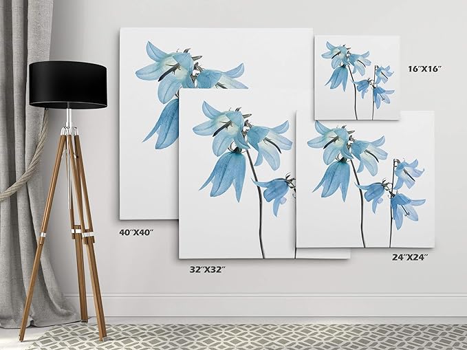 Wexford Home Gorgeous Blue IV Gallery Wrapped Canvas Wall Art, 32x32,