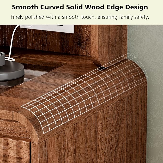 47“Makeup Vanity Desk with Mirror and Lights, Vanity Desk with 7 Drawers & Storage Shelves, Vanity Table with Power Outlet, 3 Color Modes & Adjustable Brightness Dressing Table, Bedroom,Brown