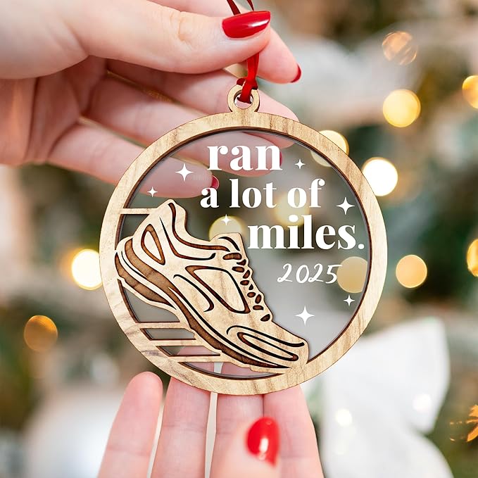 Gifts for Runners - Elegant Sports Christmas Ornaments, Perfect Runner Gifts for Track and Field Enthusiasts, Unique Marathon Runner Gift, Decorative Running Ornaments for Christmas Tree