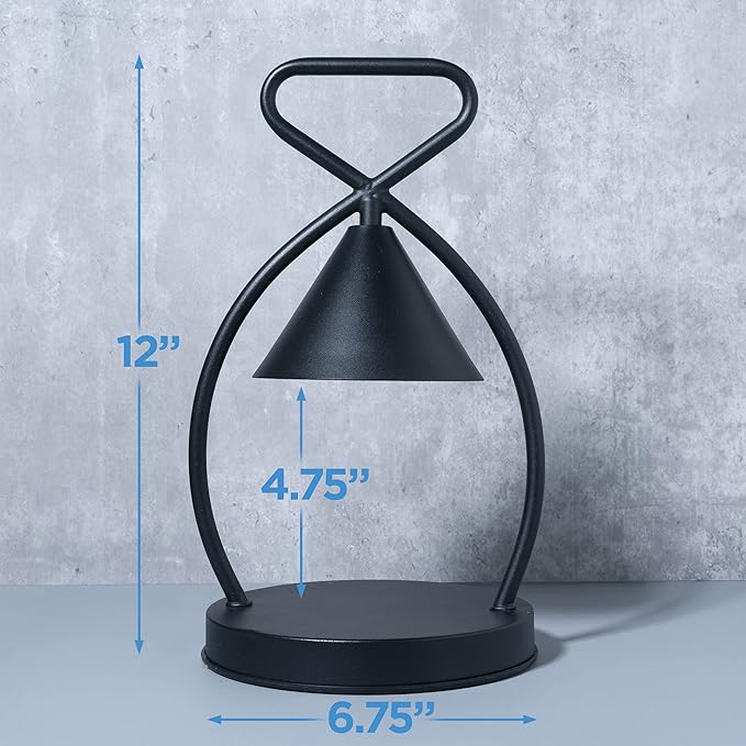 Candle Warmer Lamp with Timer - 1H, 2H, 4H, 2 Bulbs, Compatible with Jar Candles, Adjustable Light and Heat Output, Stylish and Modern Design for 2-in-1 Home Decor, Candle Warmer