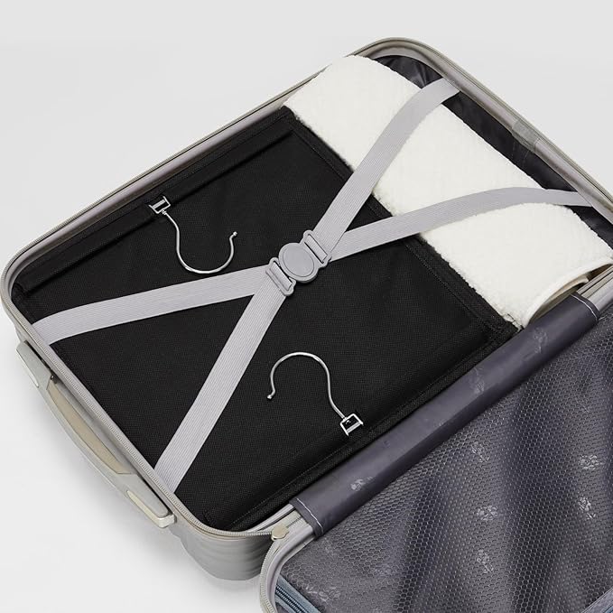 YOUDENOVA Hanging Closet Organizer, 6-Shelf Closet Hanging Storage Shelves, 2 Packs, Black