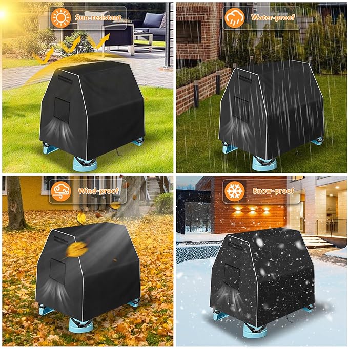 Kovshuiwe Kids Water Table Cover Fit Step2 Rain Showers Splash Pond Water Table, 420D Waterproof Dust Proof Anti-UV Outdoor Toys Cover