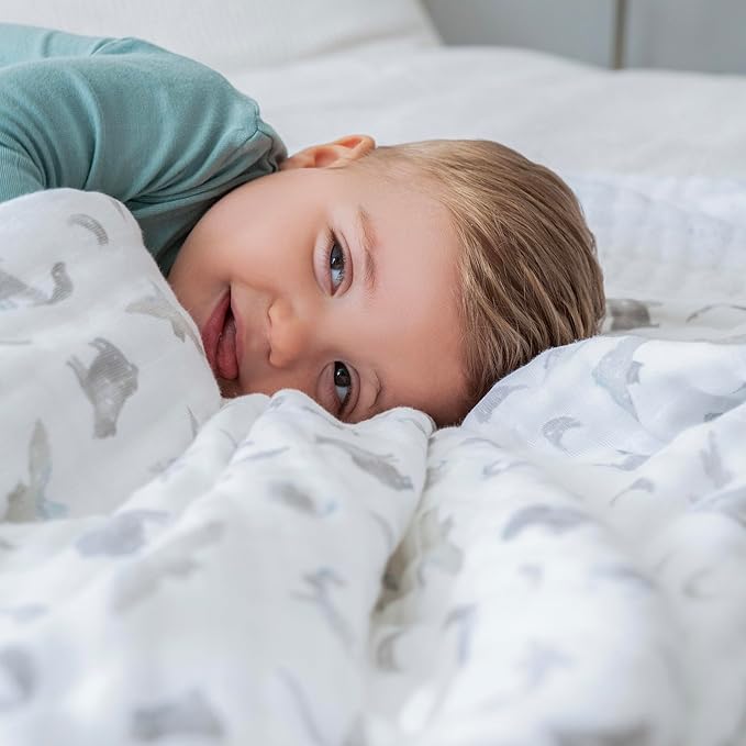 aden + anais 100% Organic Cotton Muslin Baby Blanket Crib Bedding for Newborn Baby and Toddler, Nursery Blanket for Boys and Girls, Baby Registry and Shower Gift - Map The Stars