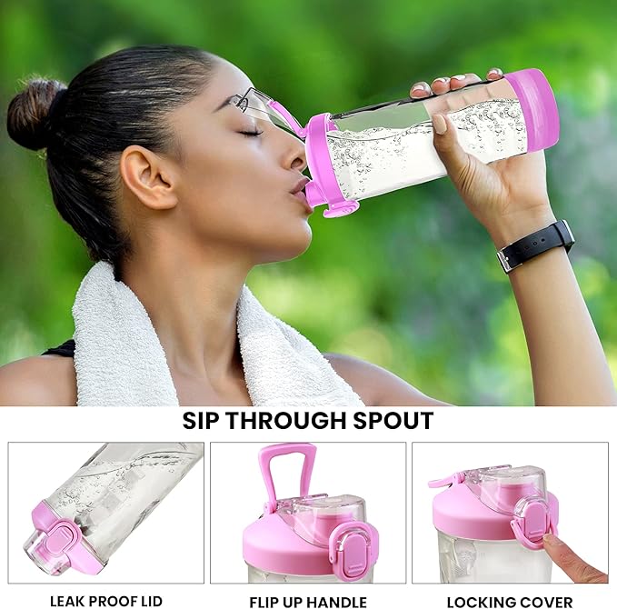 Total Chef Portable Blender - USB Rechargeable Personal Smoothie Mixer, Protein Shake Maker, Cordless Travel Mini Licuadora, Blend Frozen Fruit, Drink Milkshake On The Go,Ice Crusher 20 OZ, Lilac