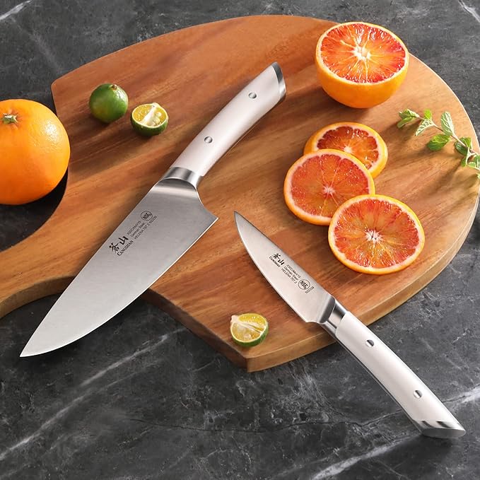 Cangshan HELENA Series German Steel Forged Starter Knife Set (White, 2-Piece)