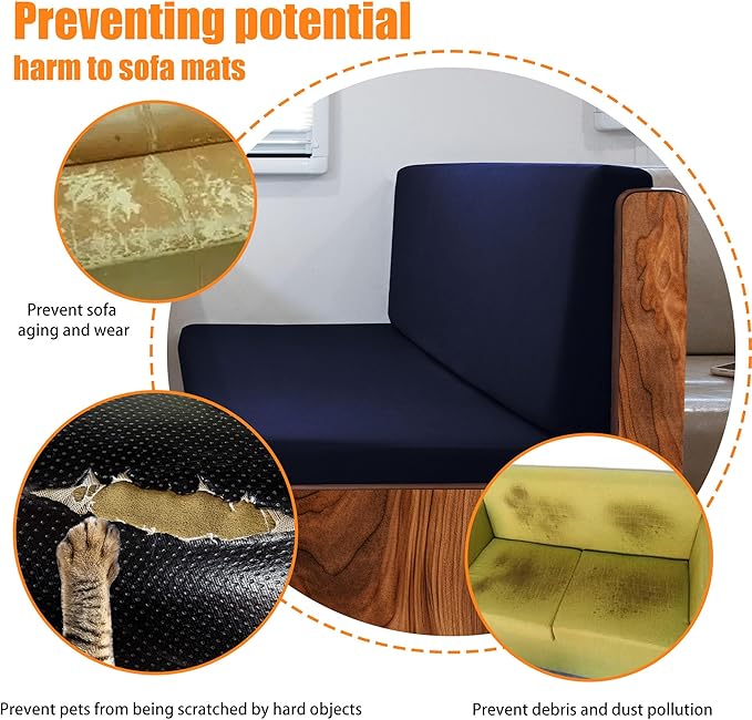 Rv Dinette Cushion Covers,Printing Stretchable Camper Cushion Cover,RV Cushion Slipcover,Rv Couch Cover Replacement for RV Camper Car Bench,2 Backrest Covers and 2 Bench Covers (Navy Blue)