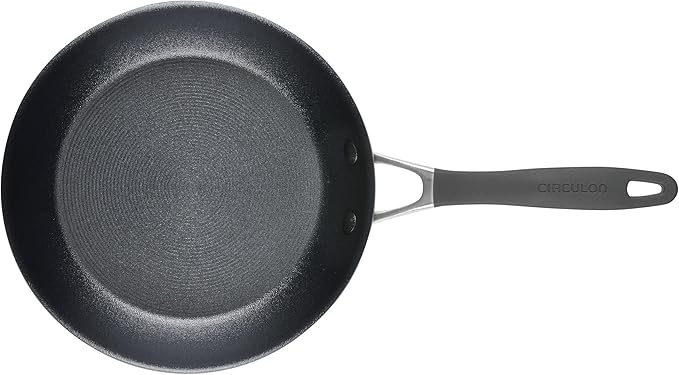 Circulon A1 Series with ScratchDefense Technology Nonstick Induction, Frying Pans/Skillets with Lids, Metal Utensil Safe, Skillet Set w/Lid (8.5", 10" & 12") - Graphite