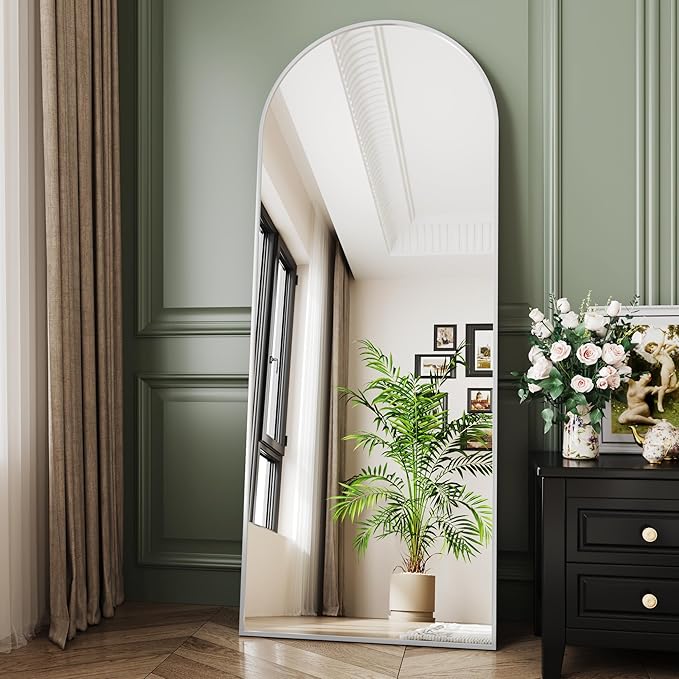 28"x71" Floor Length Mirror,Nano espejos Grandes para sala Elegantes,Full Mirrors for Bedroom,Silver Mirror,Tall Mirror Full Body