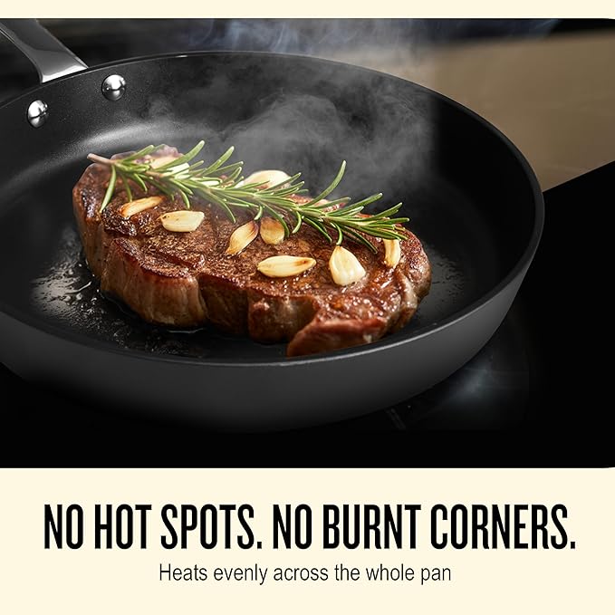 Alva Maestro 9.5" Ceramic Nonstick Frying Pan – PFAS-Free, Lead & Cadmium-Free – Quick, Even Heating for Eggs, Pancakes & Searing – Lightweight, Induction & Oven Safe, Easy to Clean