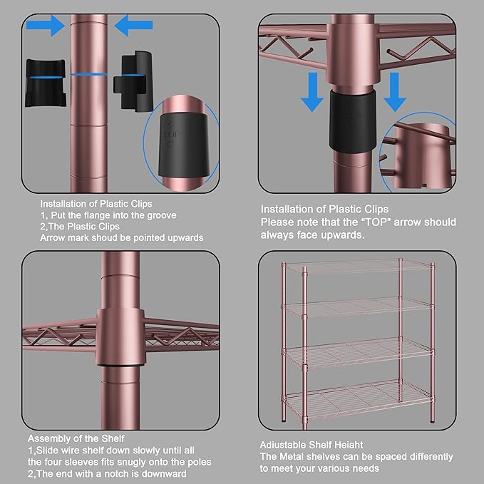 Xiofio 6 Tiers Heavy Duty Clothes Rack, Metal Clothing Rack,Clothing Storage Organizer,Garment Rack with Basket,Hanging Adjustable Garment Rack,65.0" L x 15.7" W x 76.0" H,Max Load 800LBS,Bronze