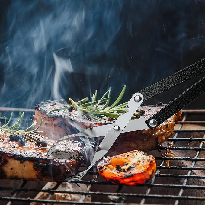 Skyflame Extra Long 20-inch Stainless Steel BBQ Grilling Tong, Barbecue Accessory - Grill Tools for Gas and Charcoal Grills, Kitchen, Baking