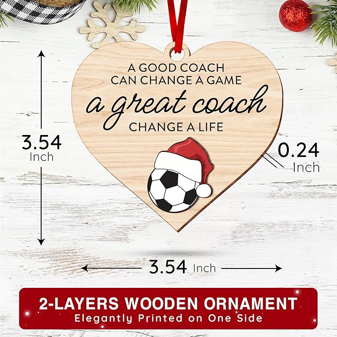 Soccer Ornaments for Christmas Tree - Perfect Soccer Gifts for Boys and Girls, Ideal Ornaments for Soccer Players and Coaches, 2025 Soccer-Ornament for Christmas Decoration
