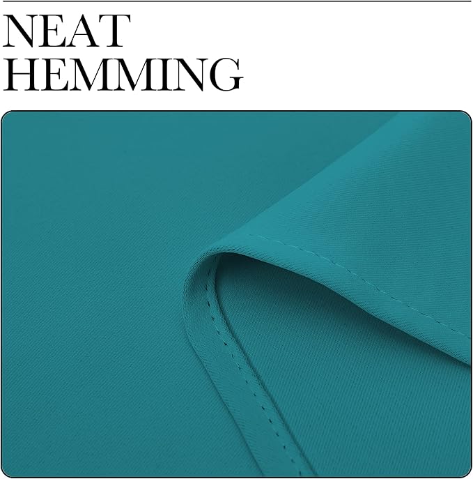 NICETOWN Room Darkening Curtains 84 inch Length 2 Panels, Thermal Insulated Grommet Blackout Curtains for Modern Casual Elegant Bedroom Kids Room Theme Decoration (Peacock Teal, 2 Pieces, W42)