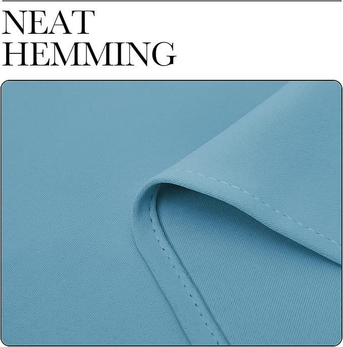 NICETOWN Thermal Insulated Curtains Blackout Draperies, Window Treatment Solid Grommet Room Darkening Drape Panels for Bedroom (Teal Blue, Set of 2, 55 by 68 inches Long)