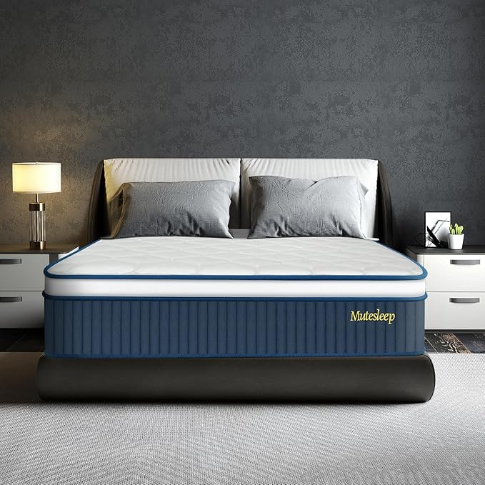 Full Size Mattress 12 Inch, Full Mattress in a Box, Hybrid Gel Memory Foam Medium Firm Feel Individual Pocket Springs Matress, Breathable Fabric, Strong Edge Support, Fiberglass Free